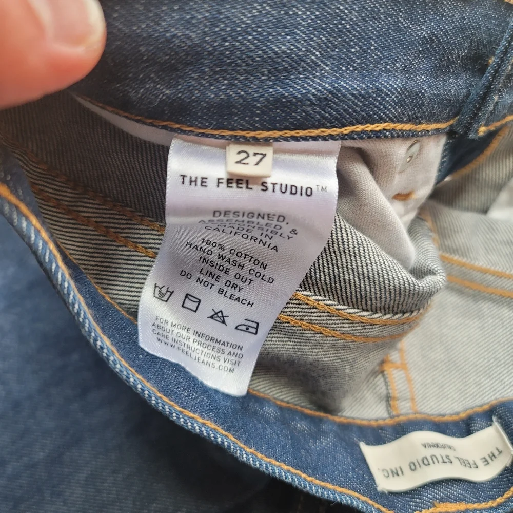 NWOT FEEL Studio Premium Selvedge Indigo Jeans - Picture 10 of 16